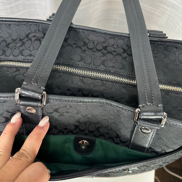 Coach Signature Multifunction Large Travel Tote Baby Diaper Bag - Picture 4 of 13